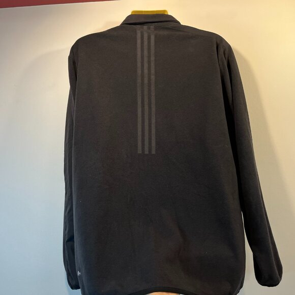 Adidas Men's Black Fleece Full-Zip Jacket – Size Large - Picture 4 of 5